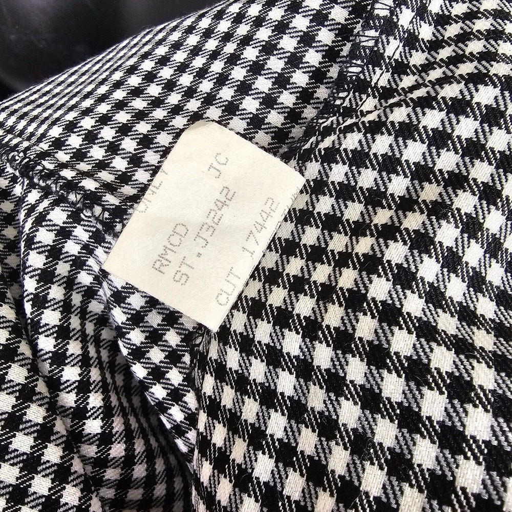 Laundry by Shelli Segal Black White Houndstooth Blazer Jacket 90s M USA - Picture 11 of 11